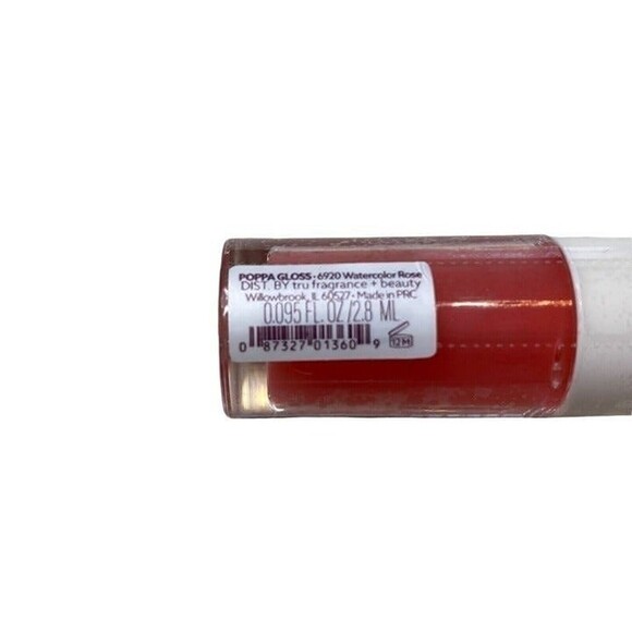 Undone Beauty Poppa Gloss Watercolor Rose .095 fl oz 2.8 ml Travel Size Sealed - Picture 3 of 3